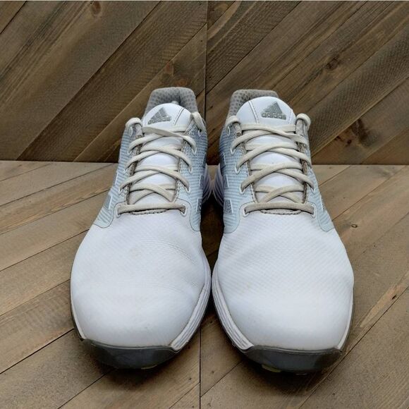 Adidas ZG21 Lightstrike Boost Golf Shoes Mens Size 11 White Silver Golf Spikes - Picture 5 of 9